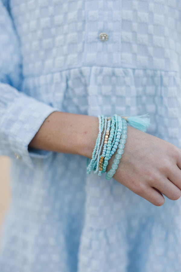 Girls: The Brittany Light Blue Bracelet