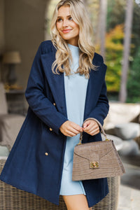 City Streets Navy Blue Coat