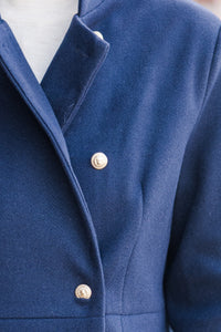 City Streets Navy Blue Coat