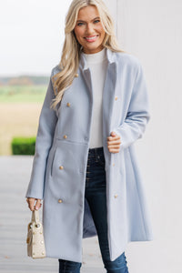 City Streets Light Blue Coat