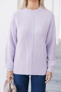 Easy Introductions Lavender Purple Sweater