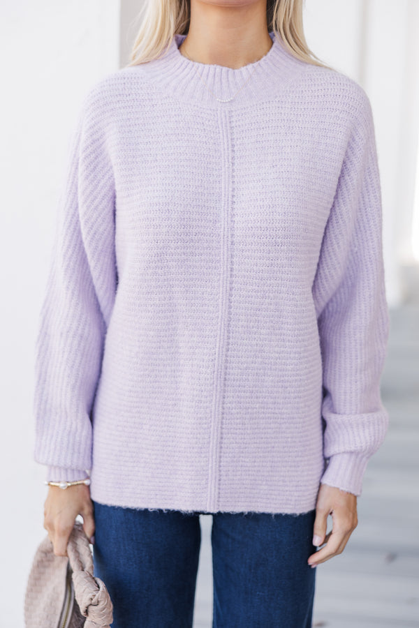 Easy Introductions Lavender Purple Sweater