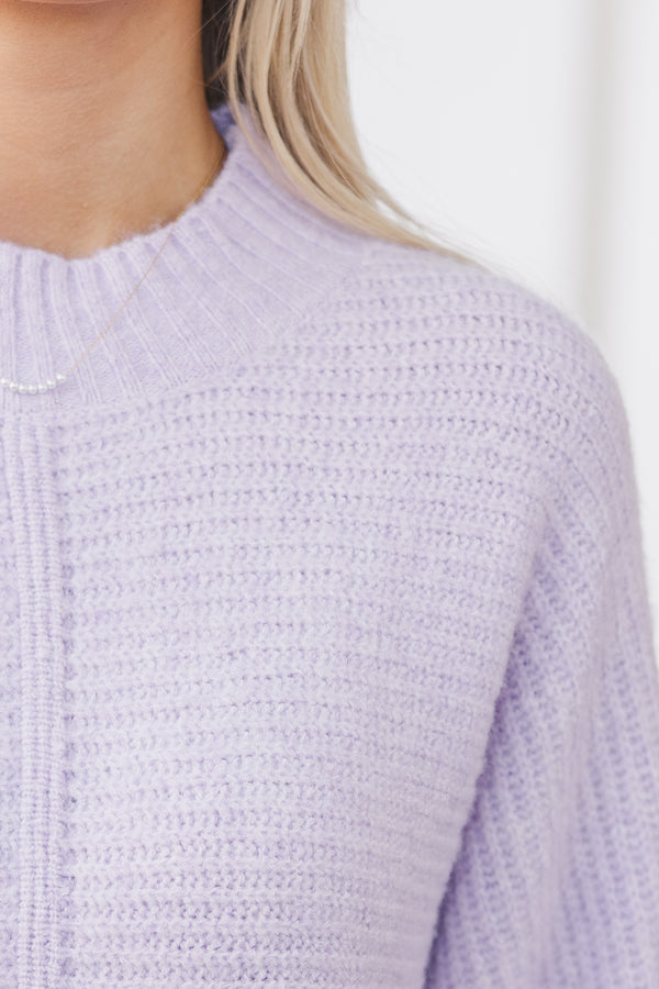 Easy Introductions Lavender Purple Sweater