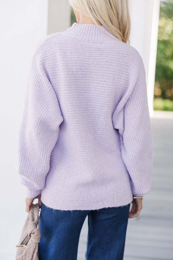 Easy Introductions Lavender Purple Sweater