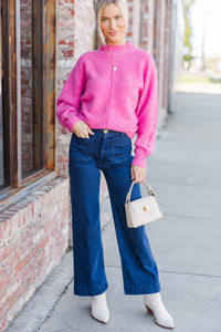 Easy Introductions Pink Sweater