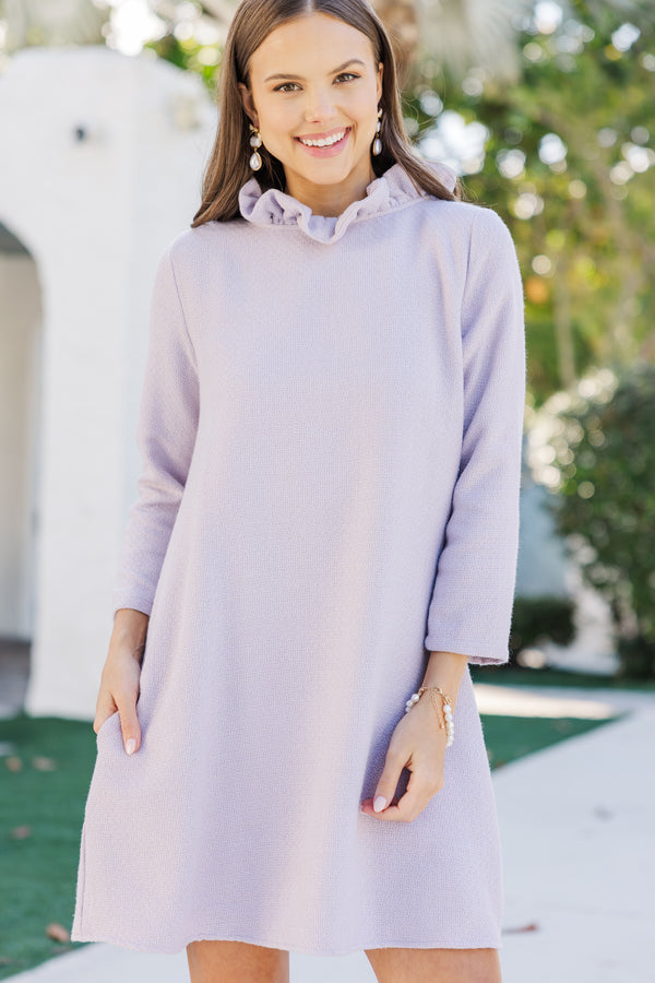 This Is It Lavender Tweed Swing Dress Shop the Mint This Is It Lavender Tweed Swing Dress Shop the Mint