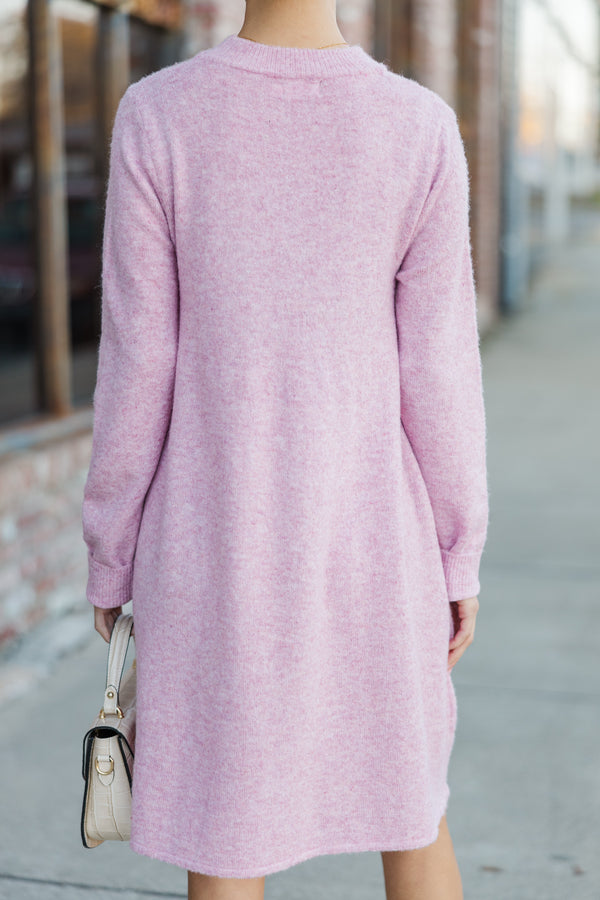 Be The One Pink Babydoll Sweater Dress Shop the Mint Be The One Pink Babydoll Sweater Dress Shop the Mint