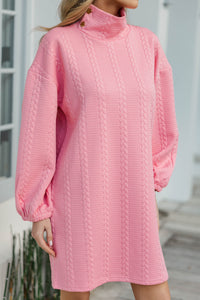 What You've Been Looking For Pink Quilted Dress