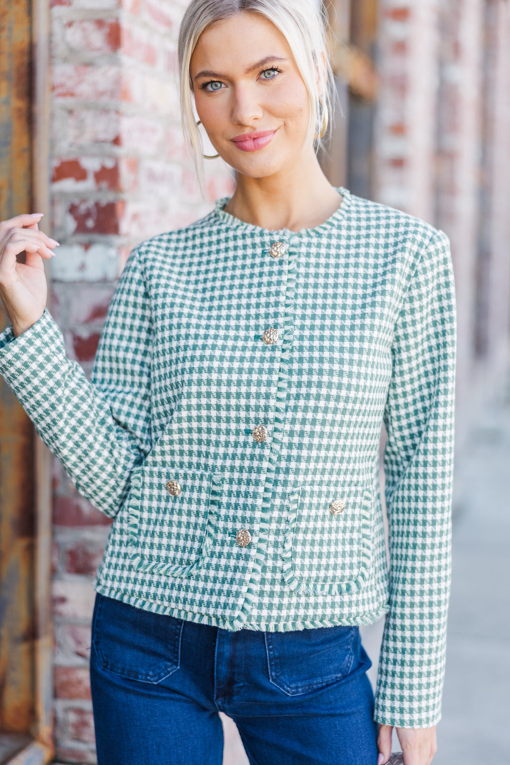 ジャケット・アウター SHE tokyo Gaia houndstooth Gaia Houndstooth】, 11/29(土)正午〜, オンラインショップにて発売