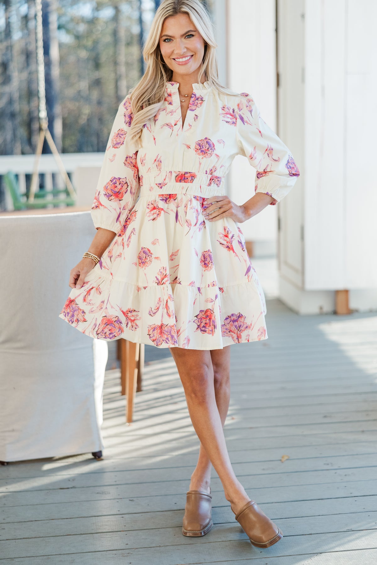 It's All Alright Cream Floral Dress – Shop the Mint