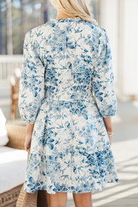 It's All Alright Navy Toile Dress