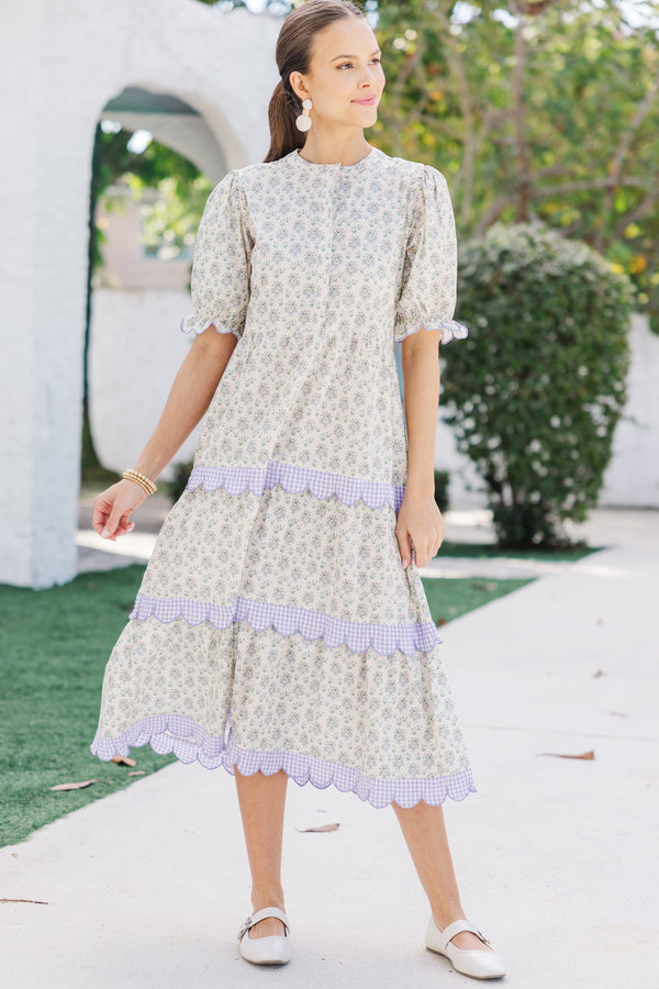 Perfectly Paired Cream Floral Midi Dress Shop the Mint Perfectly Paired Cream Floral Midi Dress Shop the Mint
