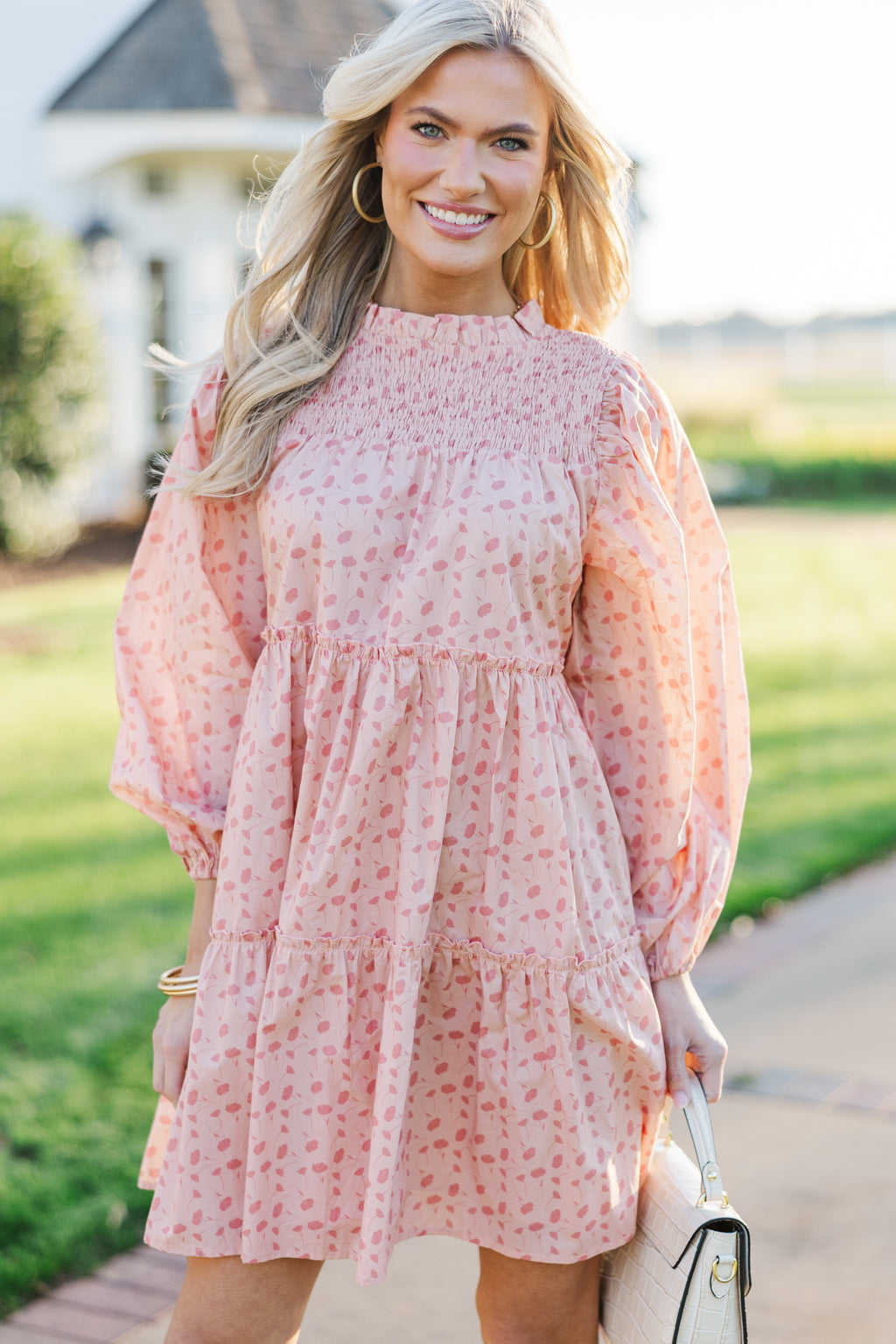 Be Your Best Pink Floral Babydoll Dress – Shop the Mint