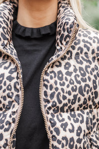 Wild Side Of Life Brown Leopard Jacket