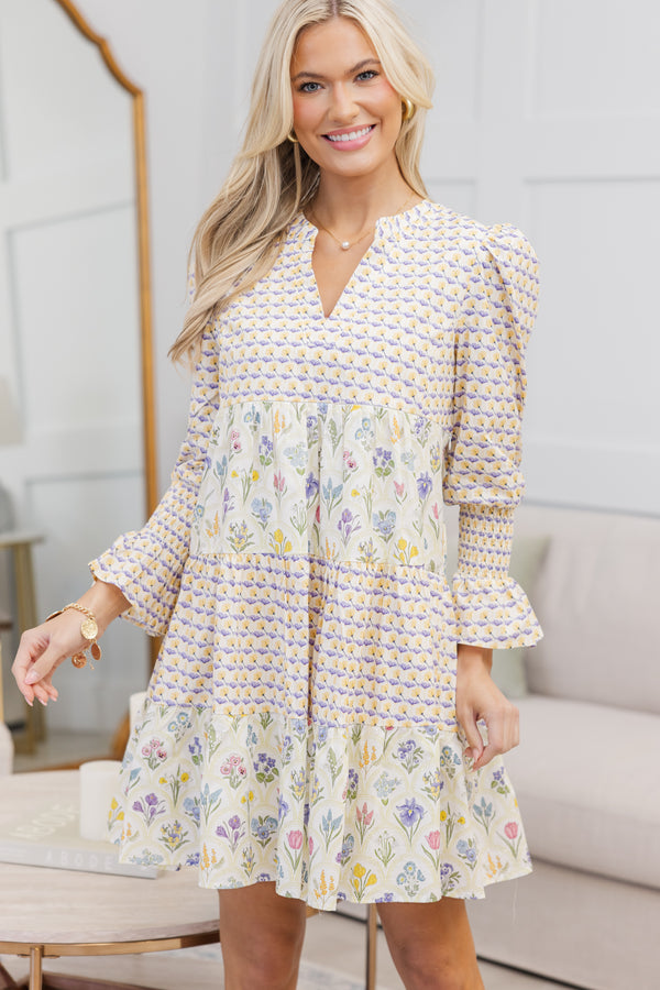 NURSING COLLECTION: In Your Happy Place Yellow Floral Dress