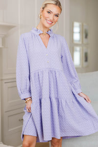 NURSING COLLECTION: All Up To You Lavender Textured Dress