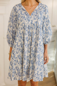NURSING COLLECTION: It's All True Blue Toile Dress