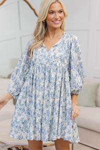 NURSING COLLECTION: It's All True Blue Toile Dress