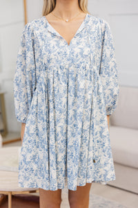 NURSING COLLECTION: It's All True Blue Toile Dress