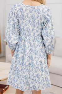 NURSING COLLECTION: It's All True Blue Toile Dress