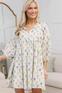 NURSING COLLECTION: It's All True Cream Floral Dress