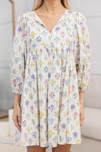 NURSING COLLECTION: It's All True Cream Floral Dress