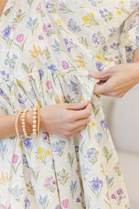 NURSING COLLECTION: It's All True Cream Floral Dress