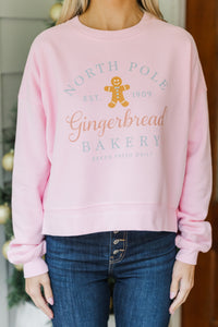 North Pole Bakery Pink Graphic Sweatshirt