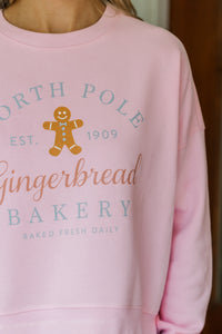 North Pole Bakery Pink Graphic Sweatshirt