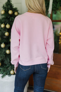 North Pole Bakery Pink Graphic Sweatshirt