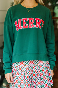 Merry Everything Emerald Graphic Sweatshirt