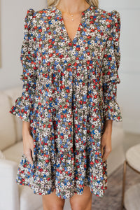 NURSING COLLECTION: In Your Happy Place Rust Ditsy Floral Dress