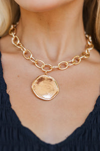 Out For The Day Gold Necklace