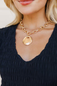 Out For The Day Gold Necklace