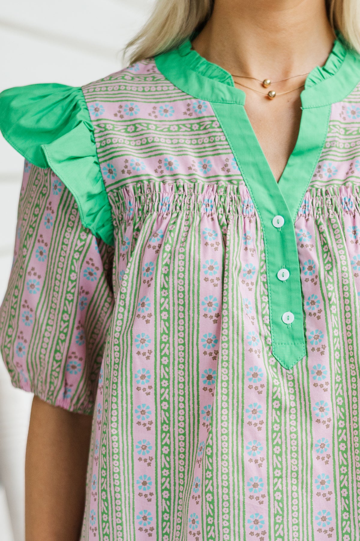 Rosewood Garden Blouse – Pink