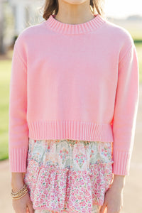 Girls: The Lucy Pink Sweater