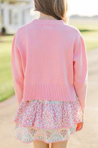 Girls: The Lucy Pink Sweater