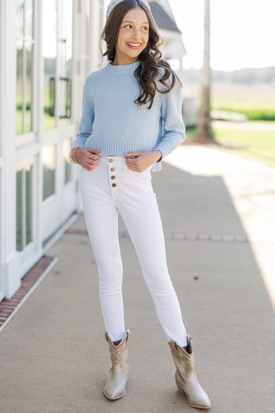 Girls: The Lucy Light Blue Sweater