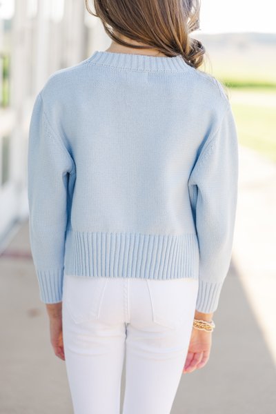 Girls: The Lucy Light Blue Sweater