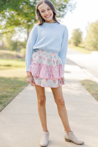 Girls: The Lucy Light Blue Sweater