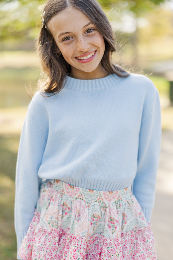 Girls: The Lucy Light Blue Sweater