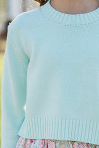 Girls: The Lucy Mint Green Sweater