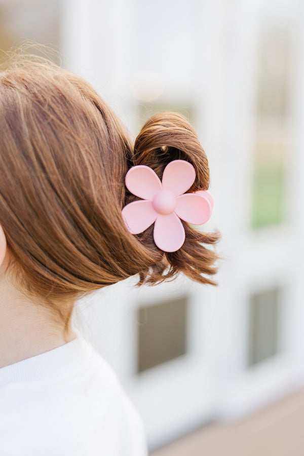 Girls: Best in Bloom Pink Flower Clip