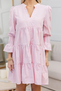 NURSING COLLECTION: In Your Happy Place Pink Striped Dress