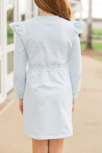 Girls: The Jen Light Blue Sweatshirt Dress