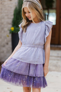 Girls: Find Yourself Purple Tulle Dress