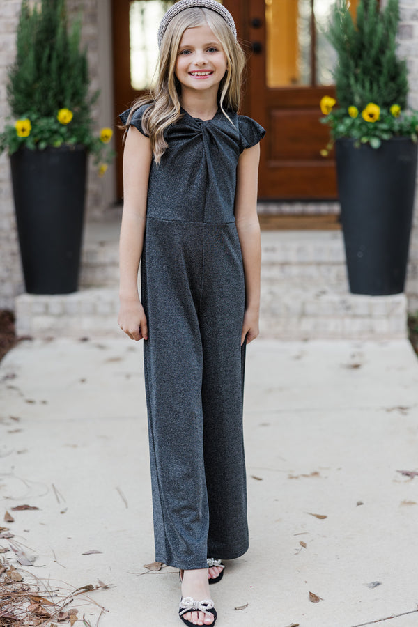 Girls: The Ivey Black Jumpsuit