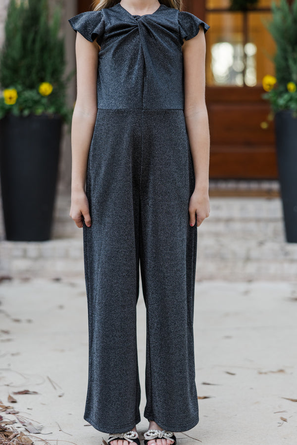 Girls: The Ivey Black Jumpsuit