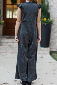 Girls: The Ivey Black Jumpsuit