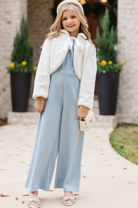 Girls: The Ivey Light Blue Jumpsuit